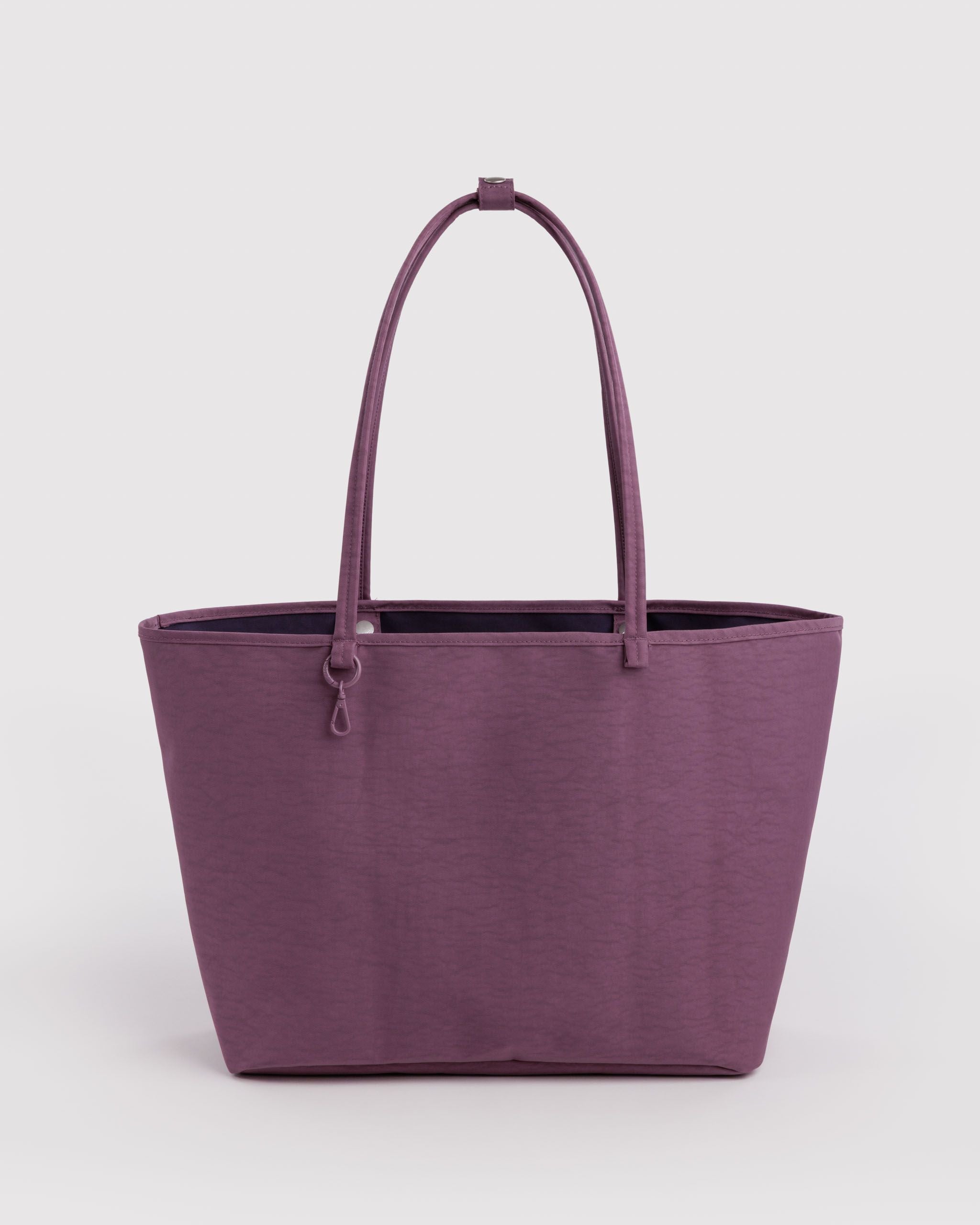 BAGGU - Large Nylon Reversible Tote Bag Black Mix
