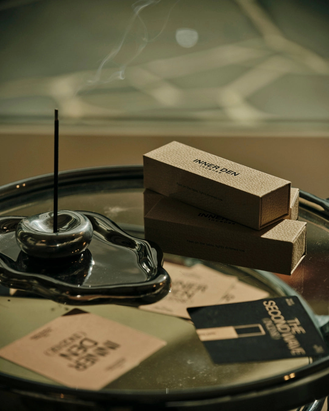 GENTLE HABITS - Chrome Incense Holder