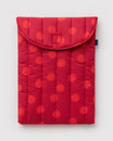 BAGGU -Puffy Laptop Sleeve 16" - Red Polka Dot
