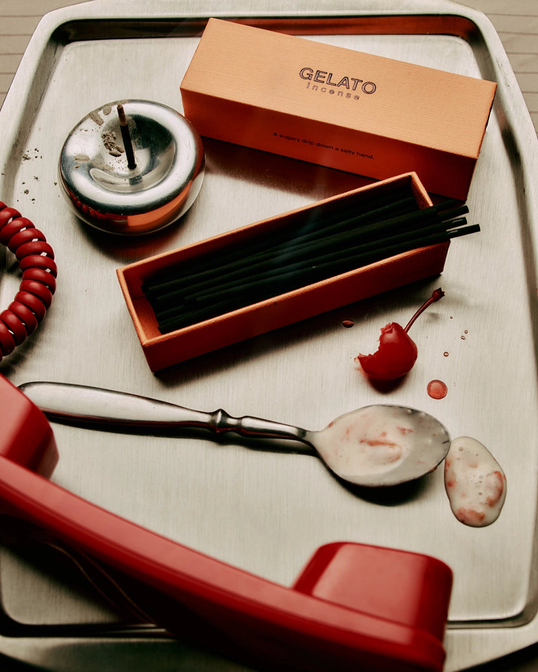 GENTLE HABITS - Chrome Incense Holder