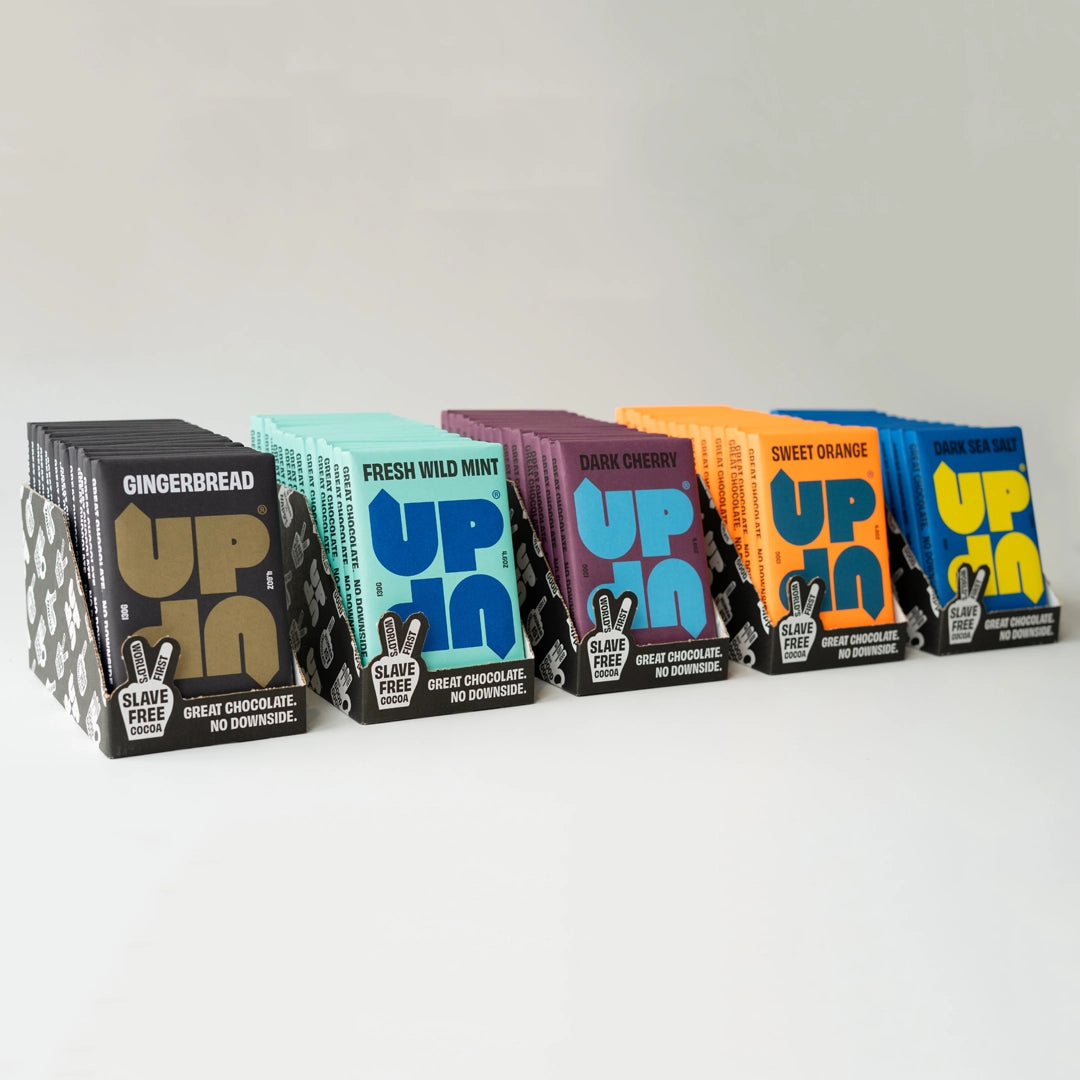 UP-UP CHOCOLATE - Sea Salt Dark Chocolate Bar 120G