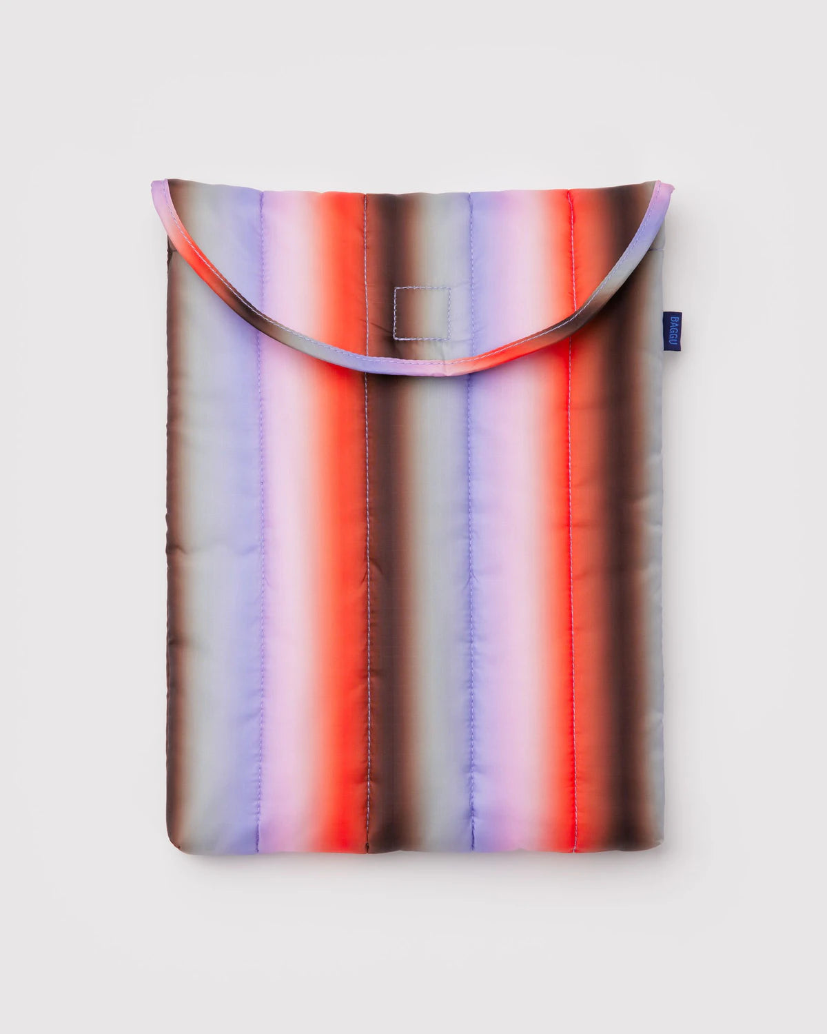BAGGU - Puffy Laptop Sleeve 13"/14" - Gradient Stripe Poppy & Lilac