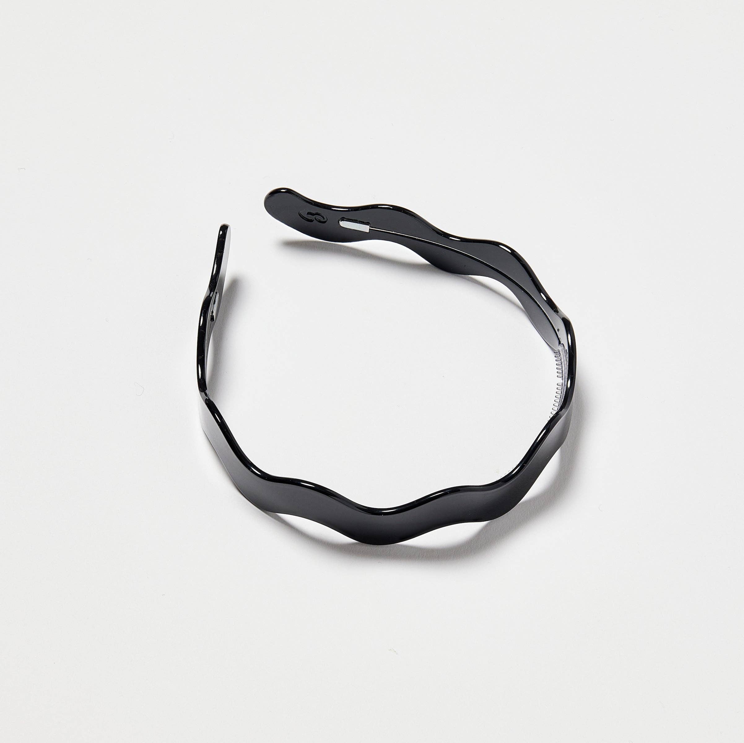 CHUNKS - Wavy Headband in Black