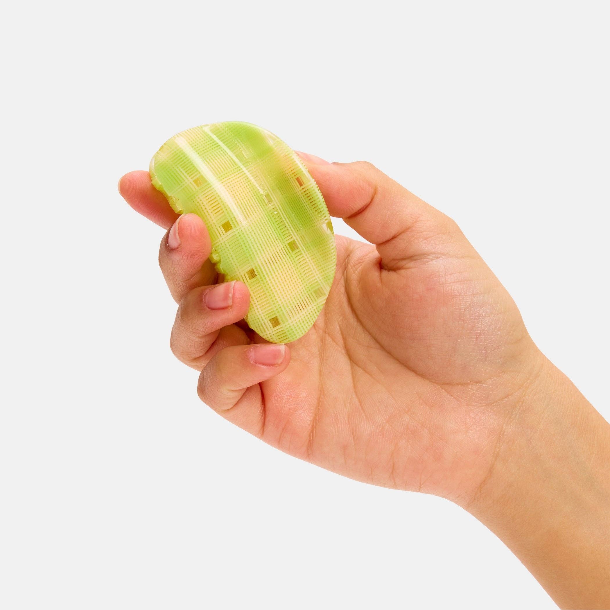 CHUNKS - Juno Claw in Lime + Cream Plaid