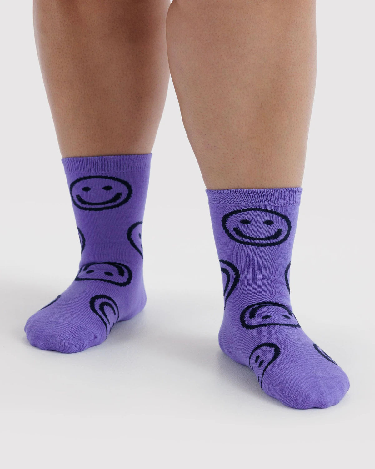 BAGGU Crew Sock Lavender Happy