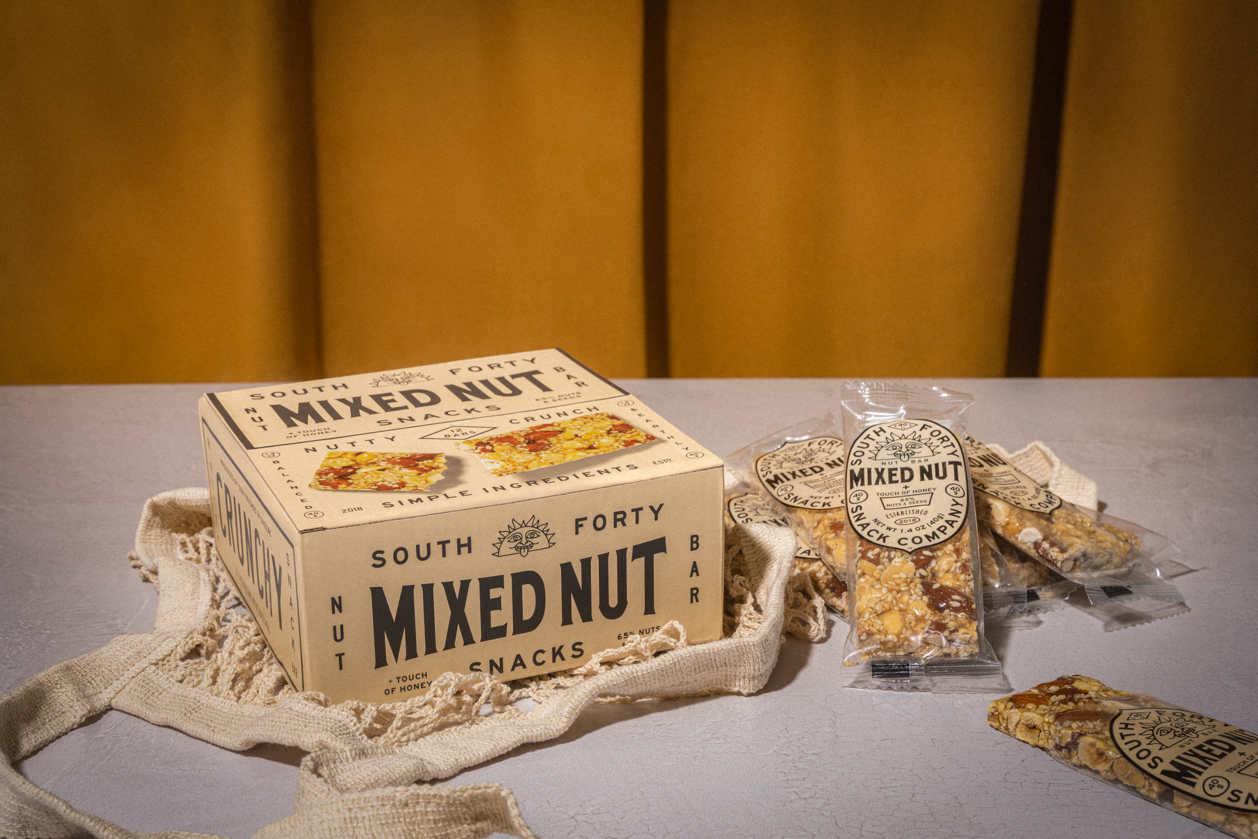 SOUTH 40 SNACKS Mixed Nut Bars 12-Pack
