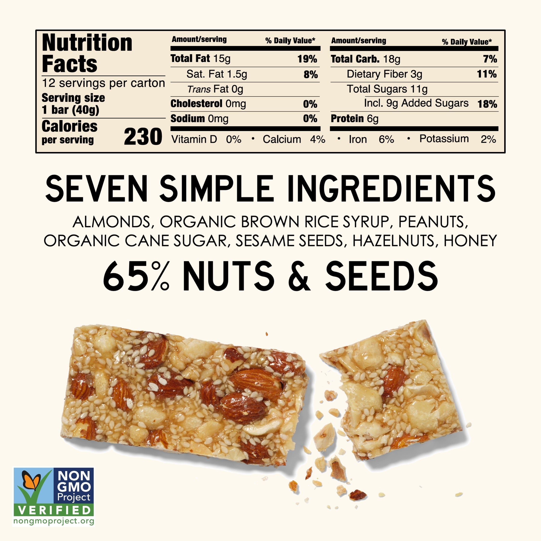 SOUTH 40 SNACKS Mixed Nut Bars 12-Pack