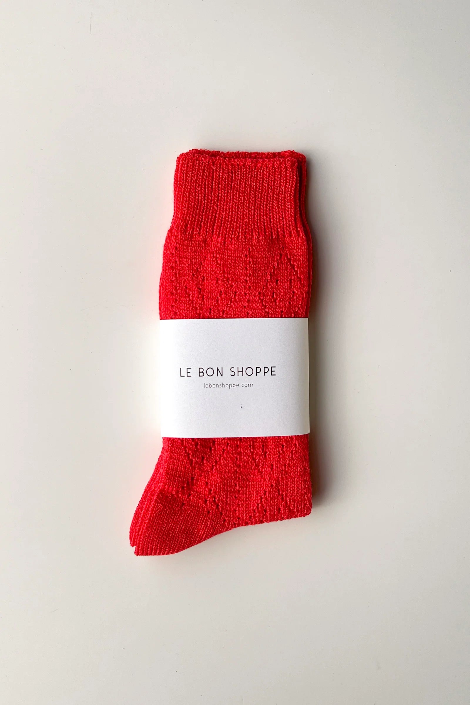 LE BON SHOPPE - Modal Eyelet - Poppy Red
