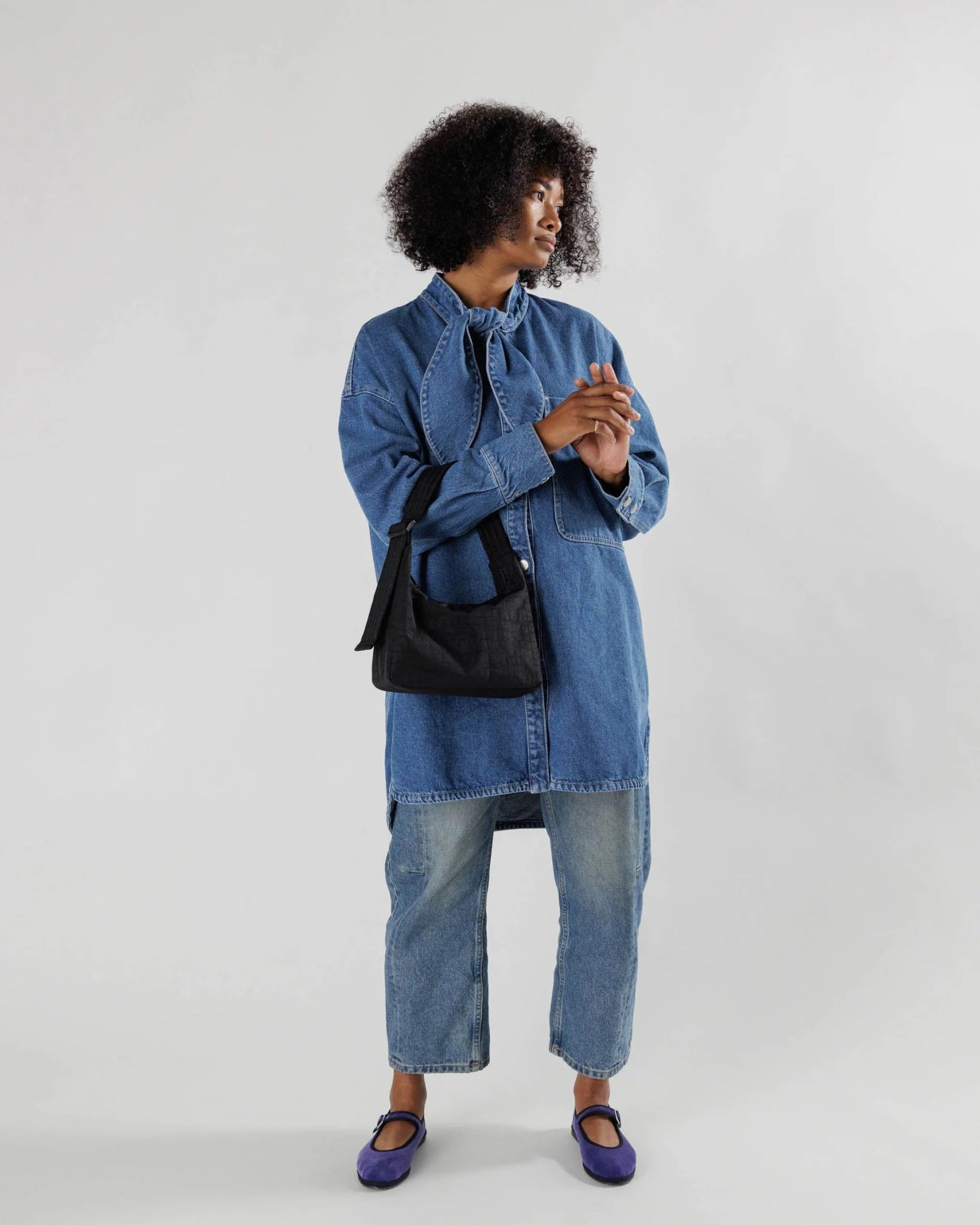 BAGGU - Mini Nylon shoulder bag - Black