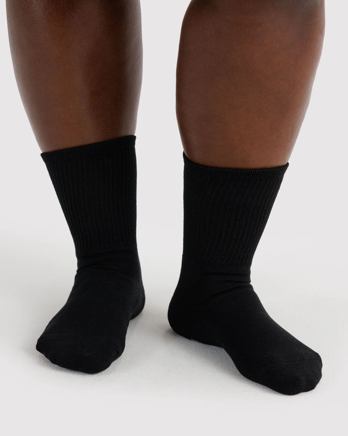 BAGGU - Ribbed Sock Black