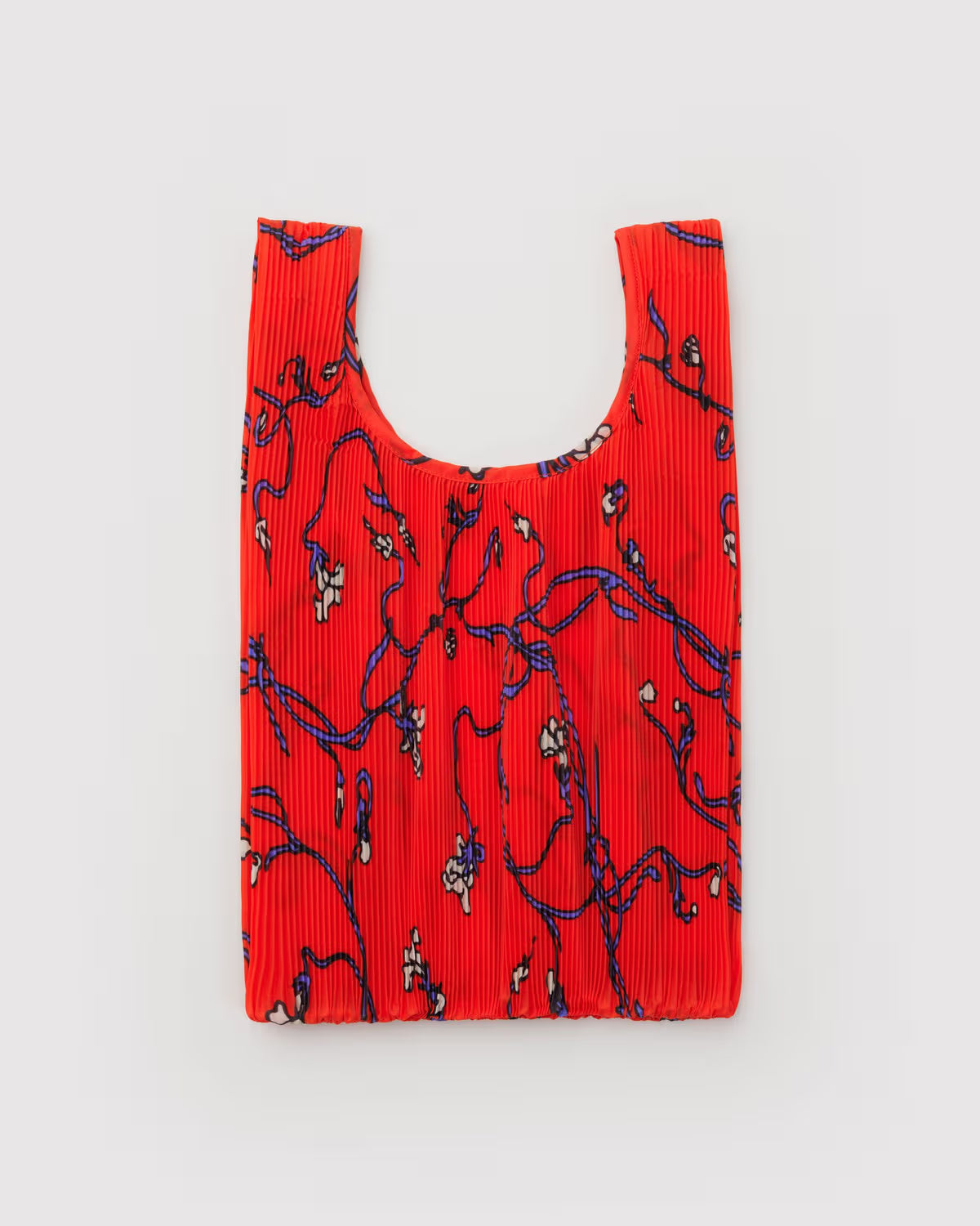 BAGGU - Pleated Baggu - Red Snapdragon