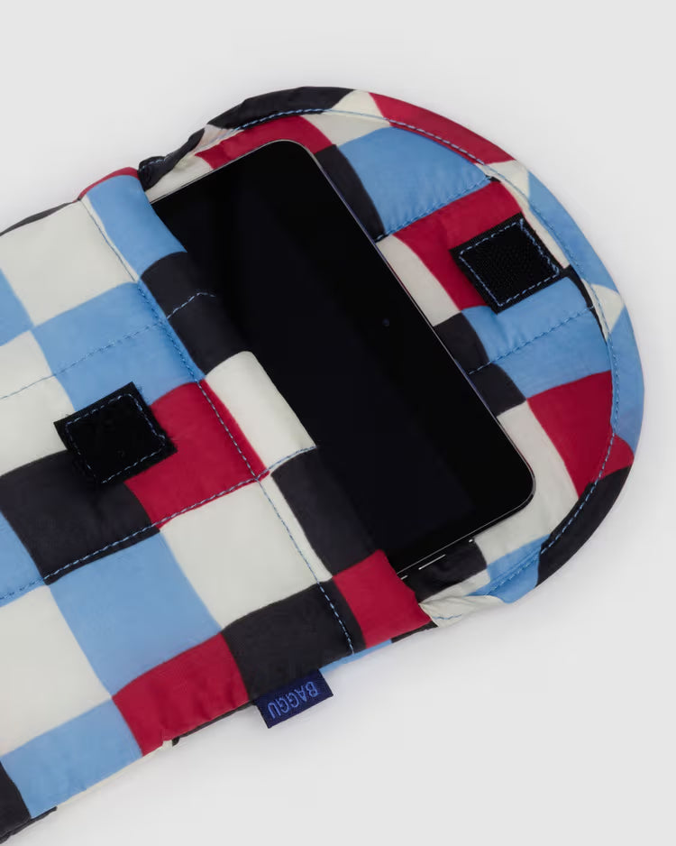 BAGGU - Puffy Tablet Sleeve -Painted Check