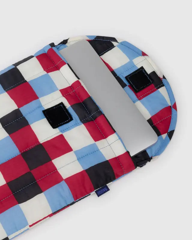 BAGGU - Puffy Laptop Sleeve 13"/14" - Painted Check