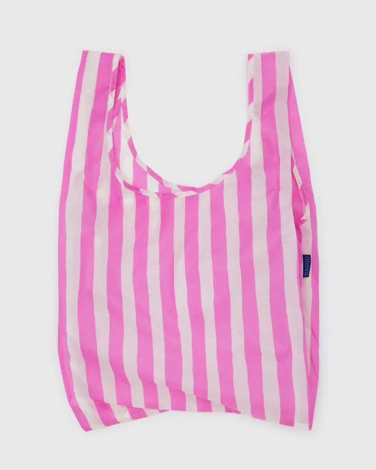 BAGGU Standard Bag - Pink Painted Stripe