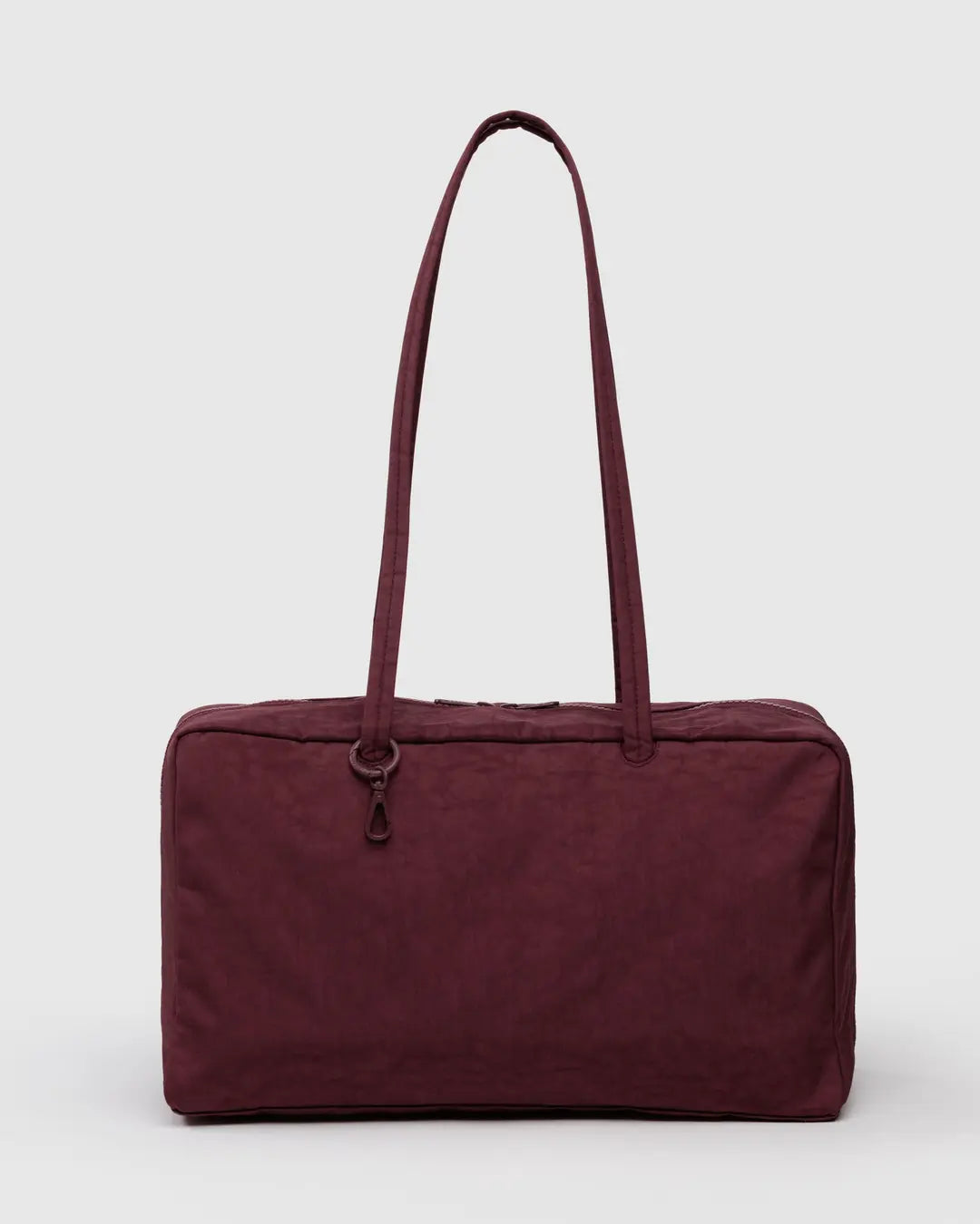 BAGGU - Medium Nylon Bowler Bag - Mahogany