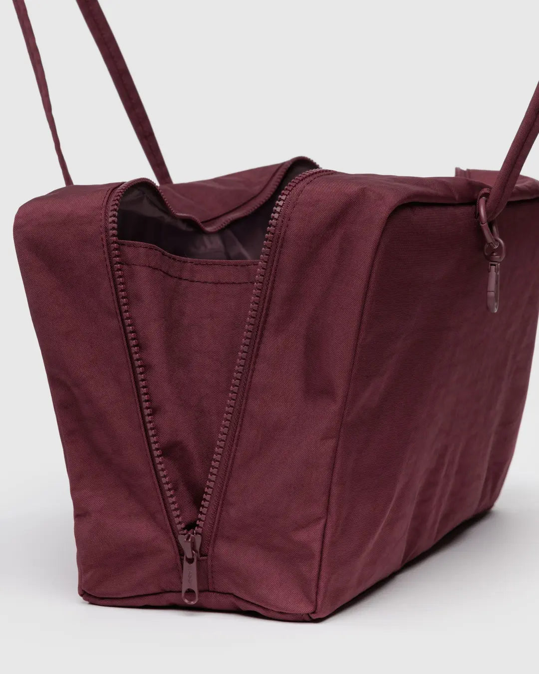 BAGGU - Medium Nylon Bowler Bag - Mahogany