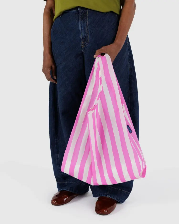 BAGGU Standard Bag - Pink Painted Stripe