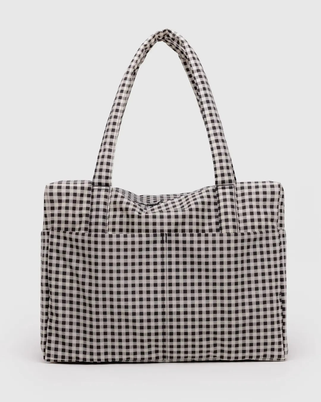 BAGGU - Cloud Carry On - Black & White Gingham