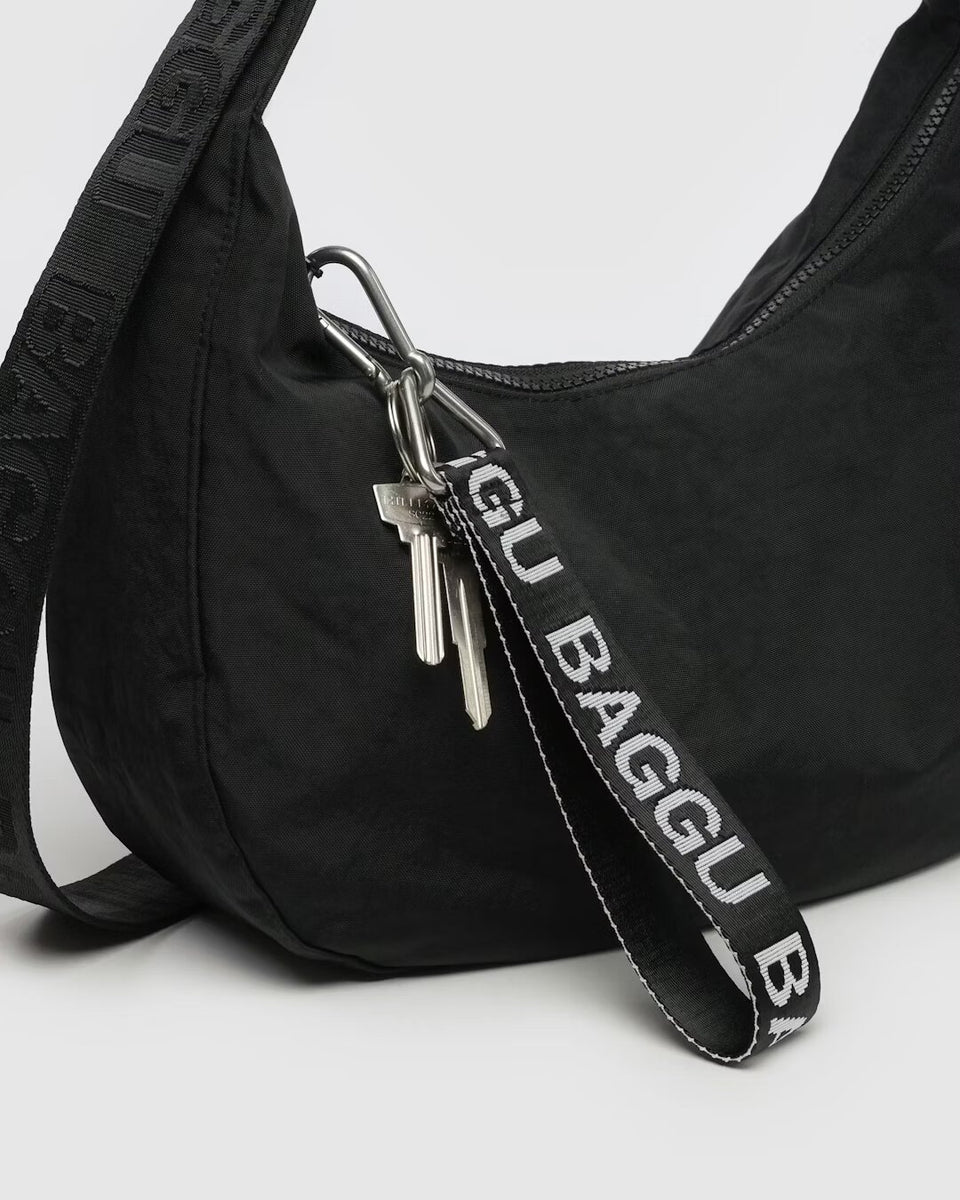BAGGU - Logo Keychain - Black and White