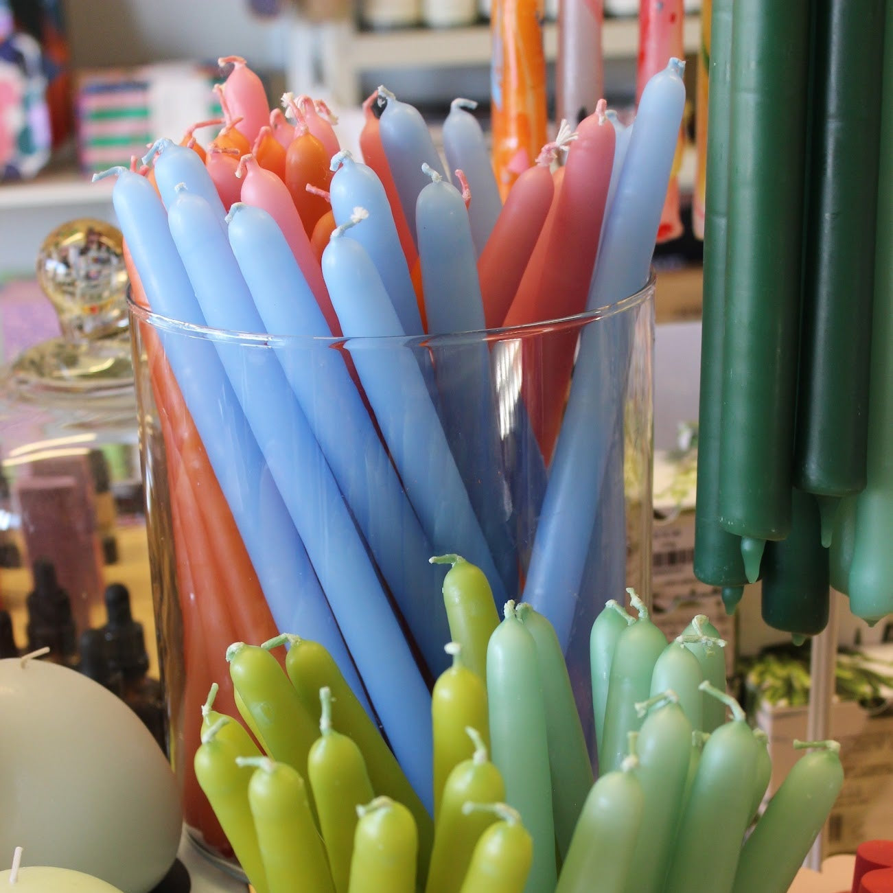 Rainbow 9hr Taper Candle | Individual