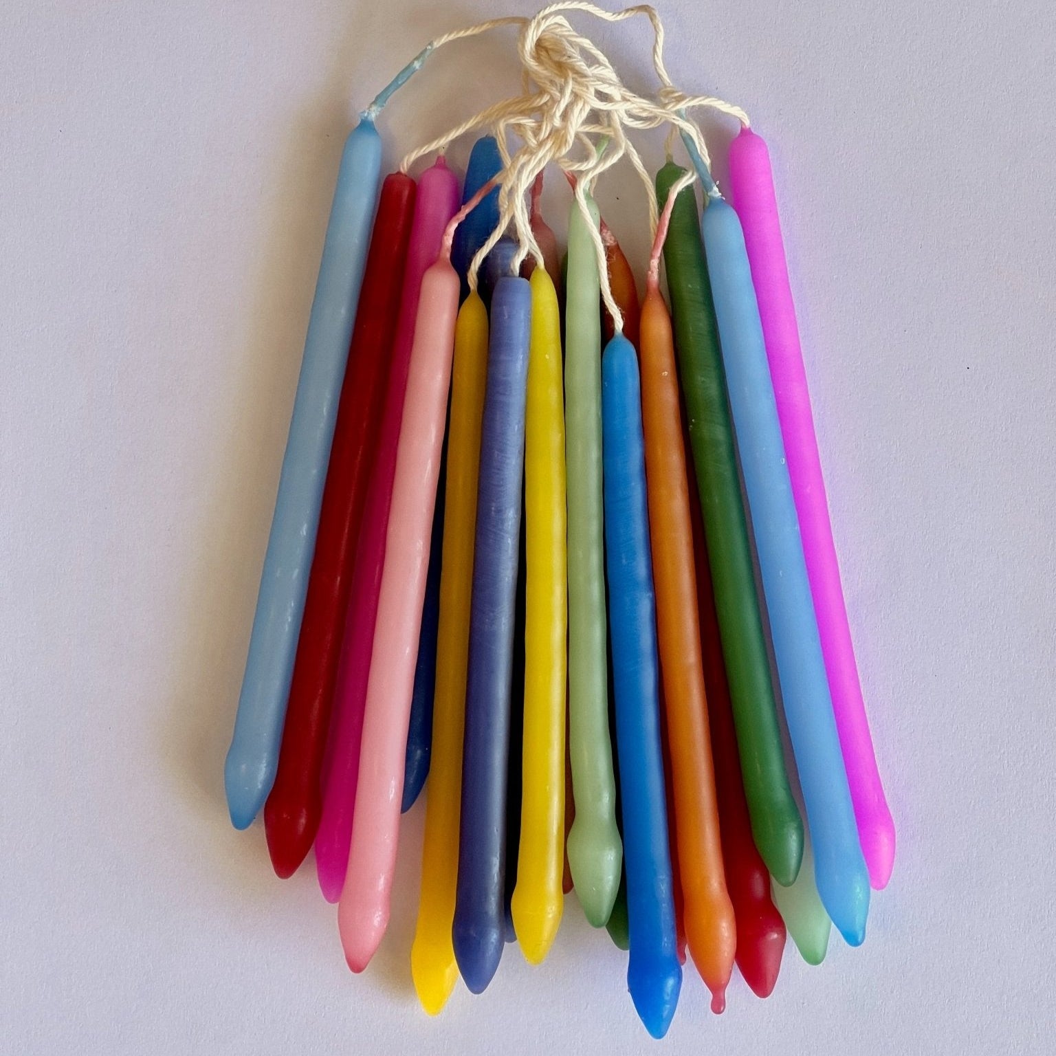 Rainbow Birthday Cake Candles | 20 Pack