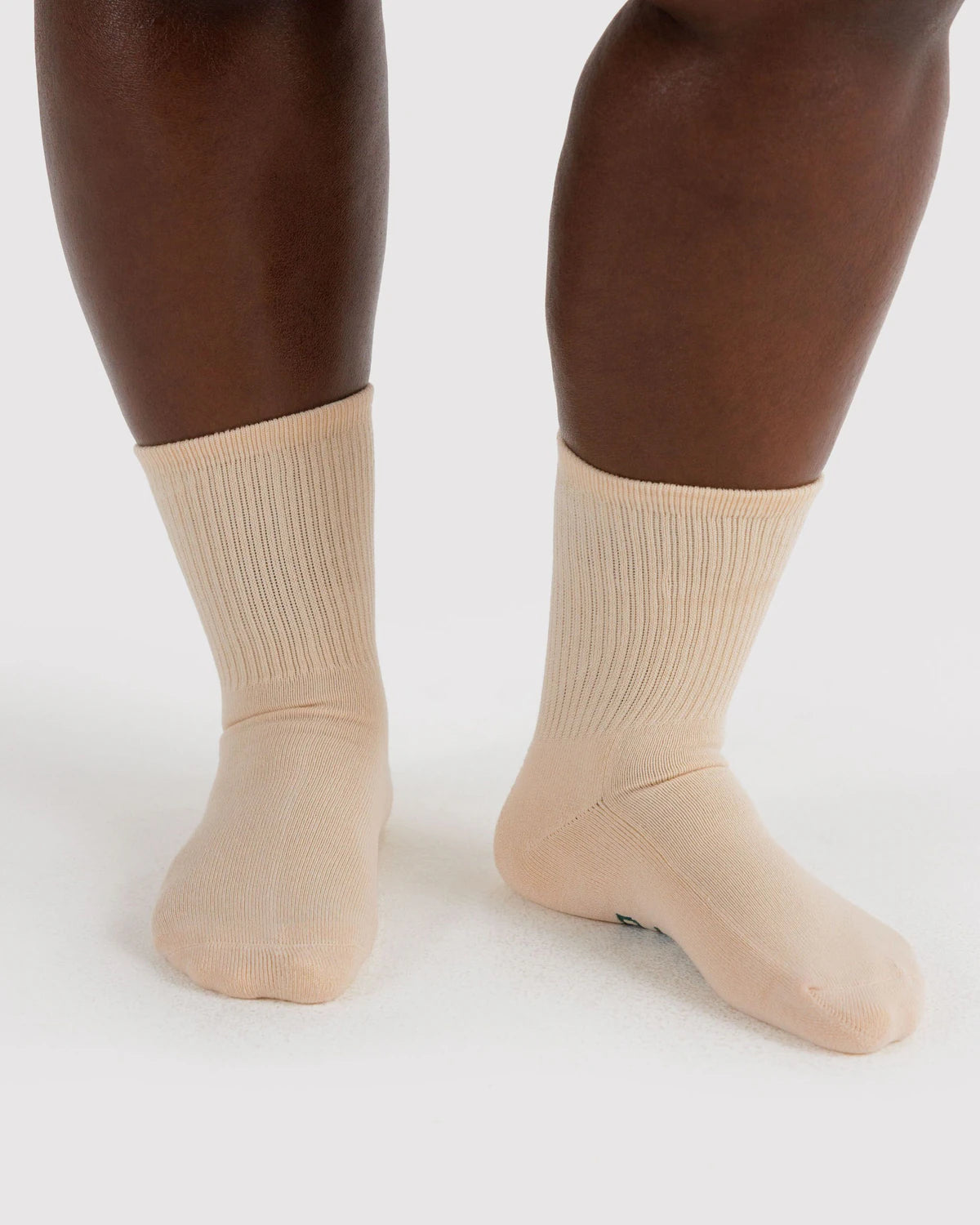 BAGGU - Ribbed Sock Ecru