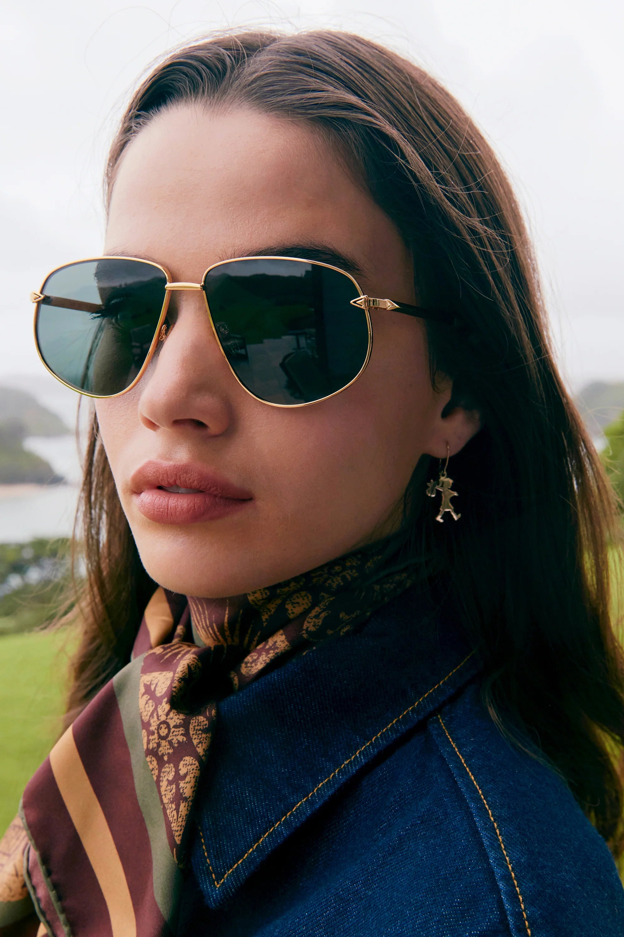 KAREN WALKER - FLUX GOLD - GREEN MONO