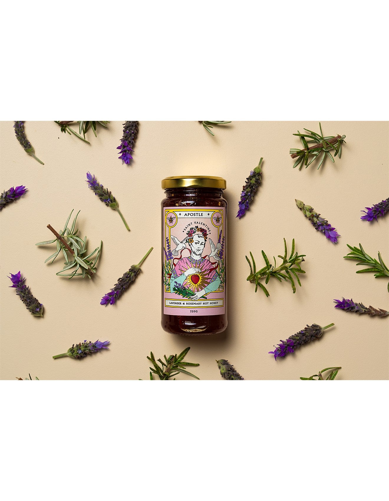 APOSTLE - Saint Valentine Lavender & Rosemary Hot Honey 320g