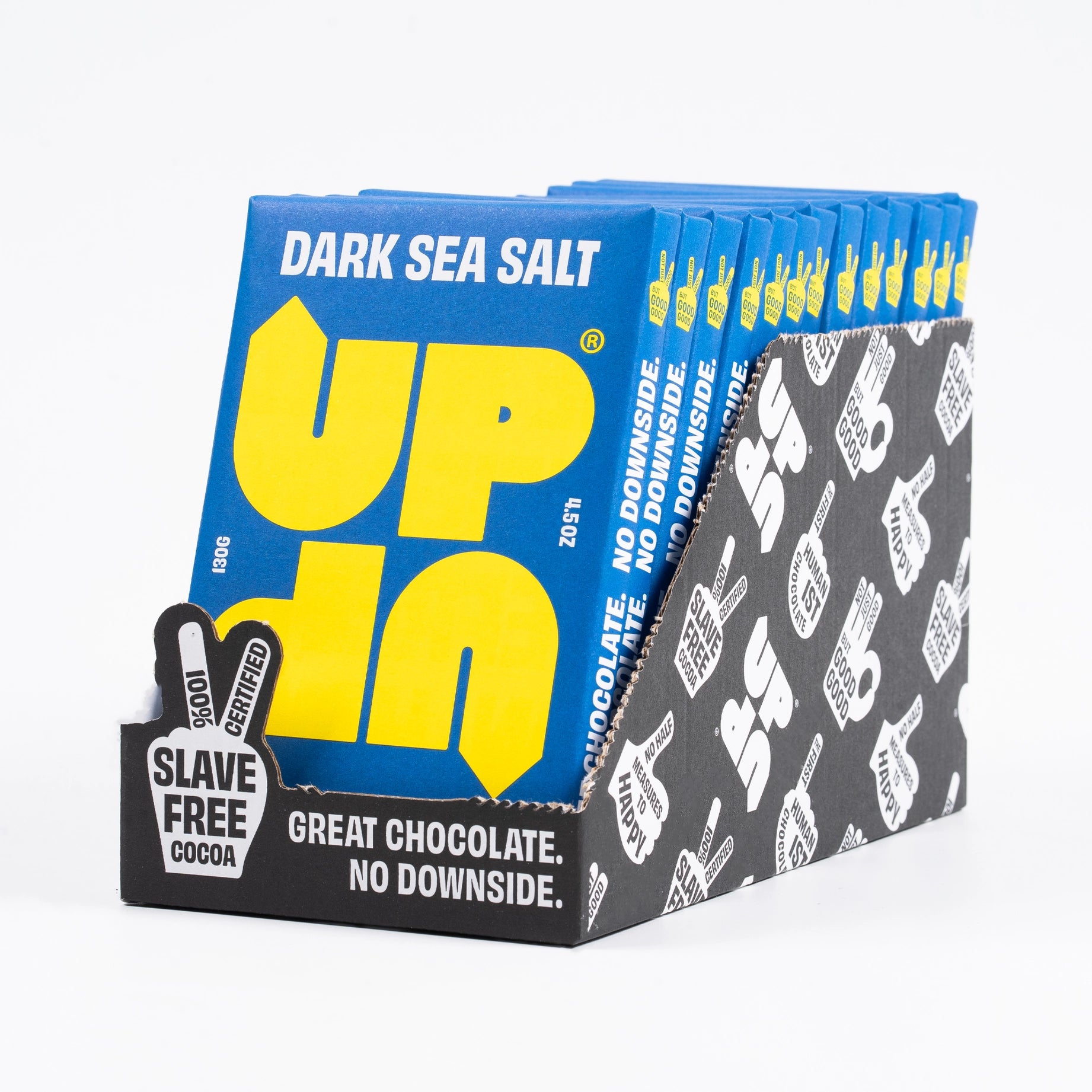 UP-UP CHOCOLATE - Sea Salt Dark Chocolate Bar 120G