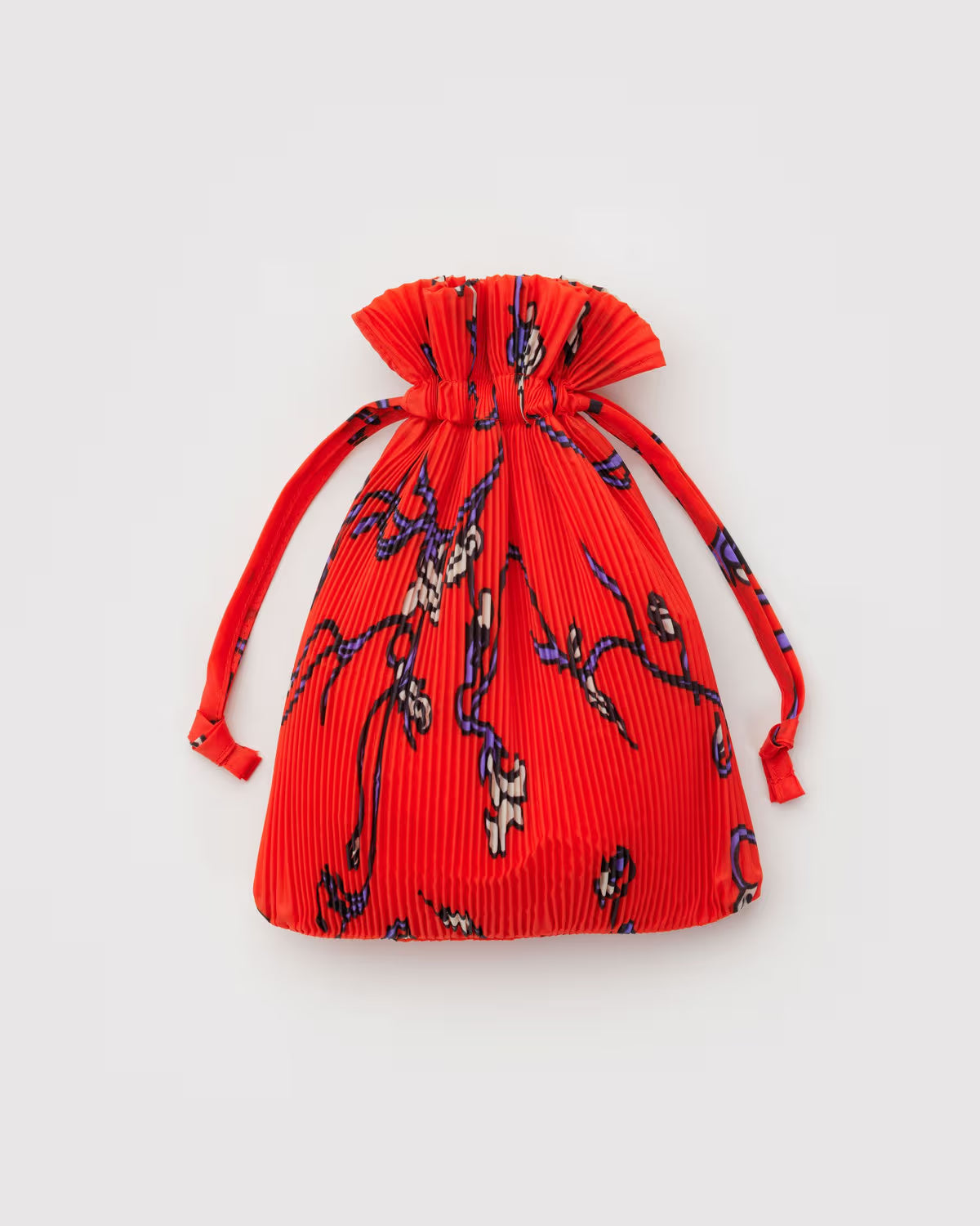 BAGGU - Pleated Baggu - Red Snapdragon