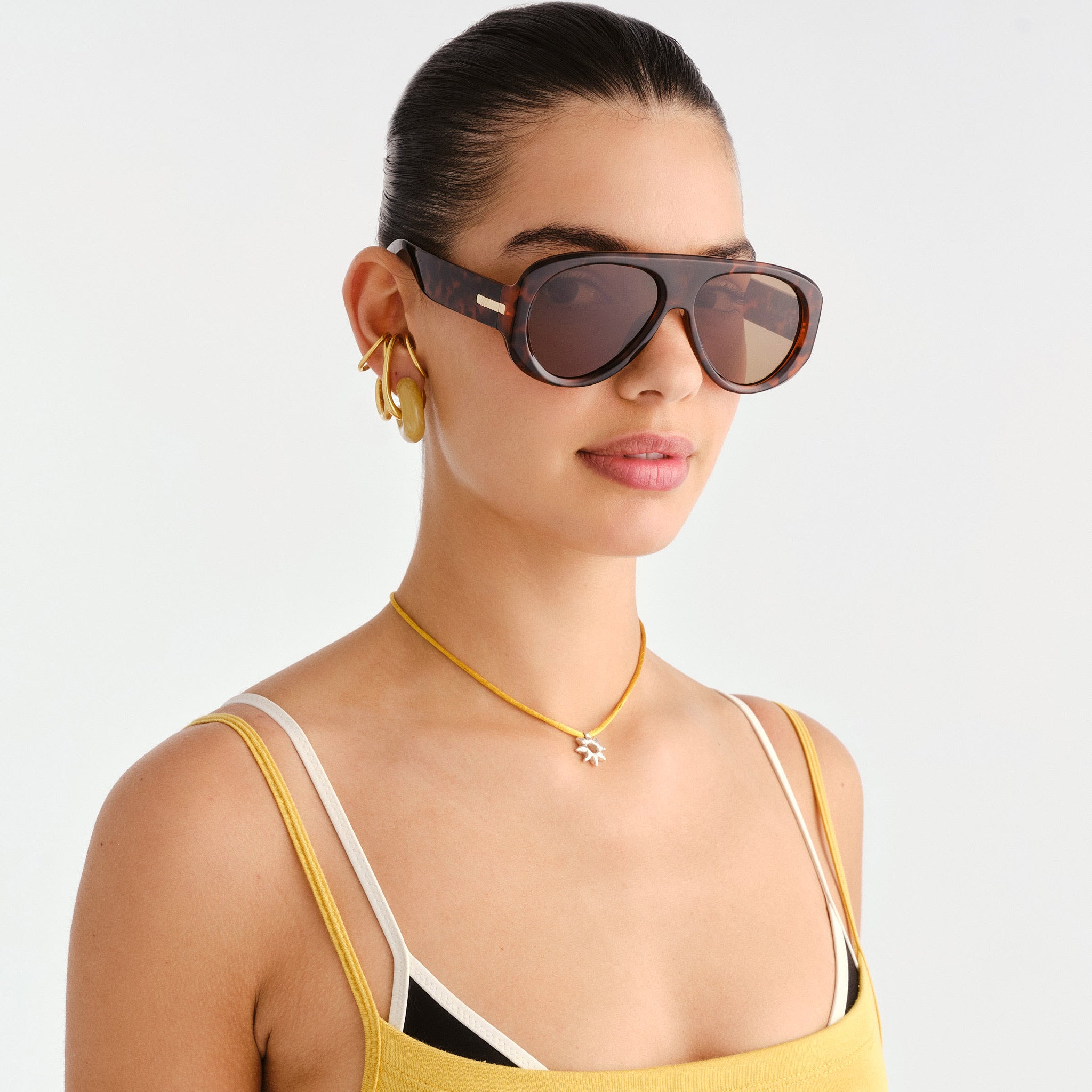 Le Specs Dream Boat Sunglasses Tort Brown Mono