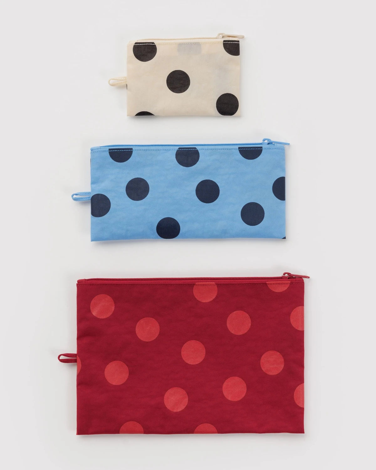 BAGGU - Flat Pouch Set Polka Dot