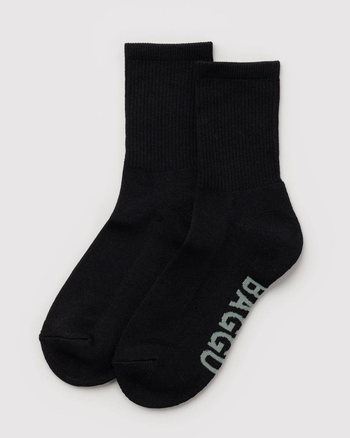 BAGGU - Ribbed Sock Black
