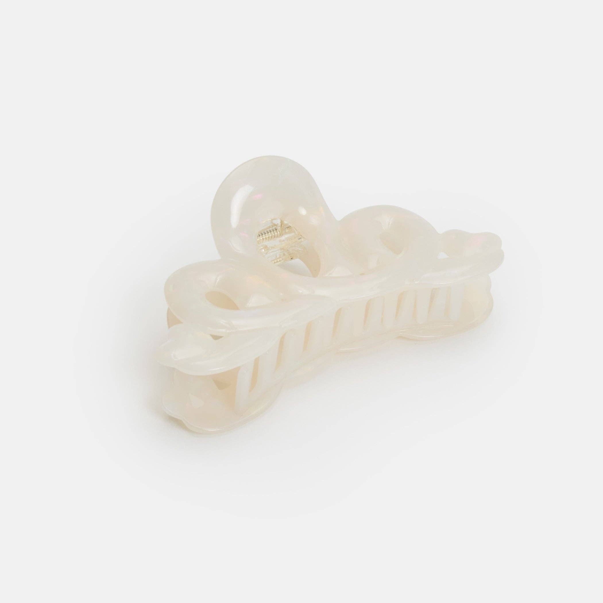 CHUNKS - Large Heart Loop Claw in Opal