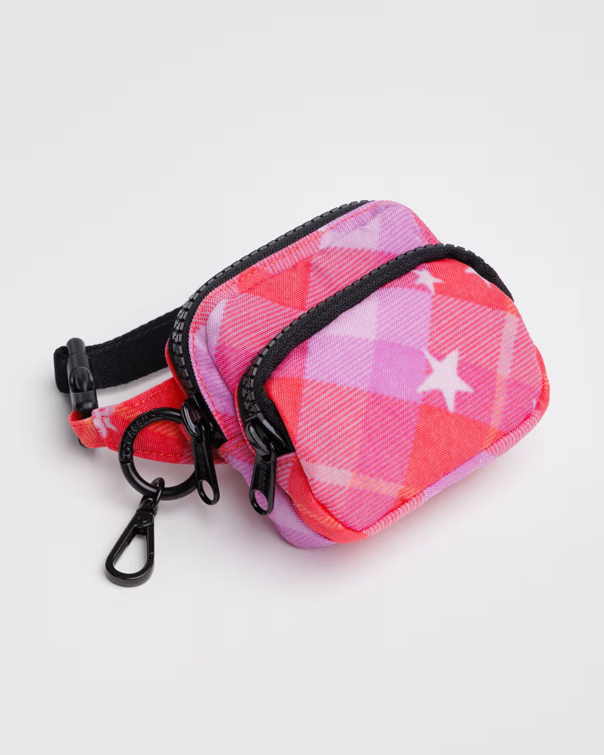 BAGGU - Fanny Pack Charm -Pink Star Plaid