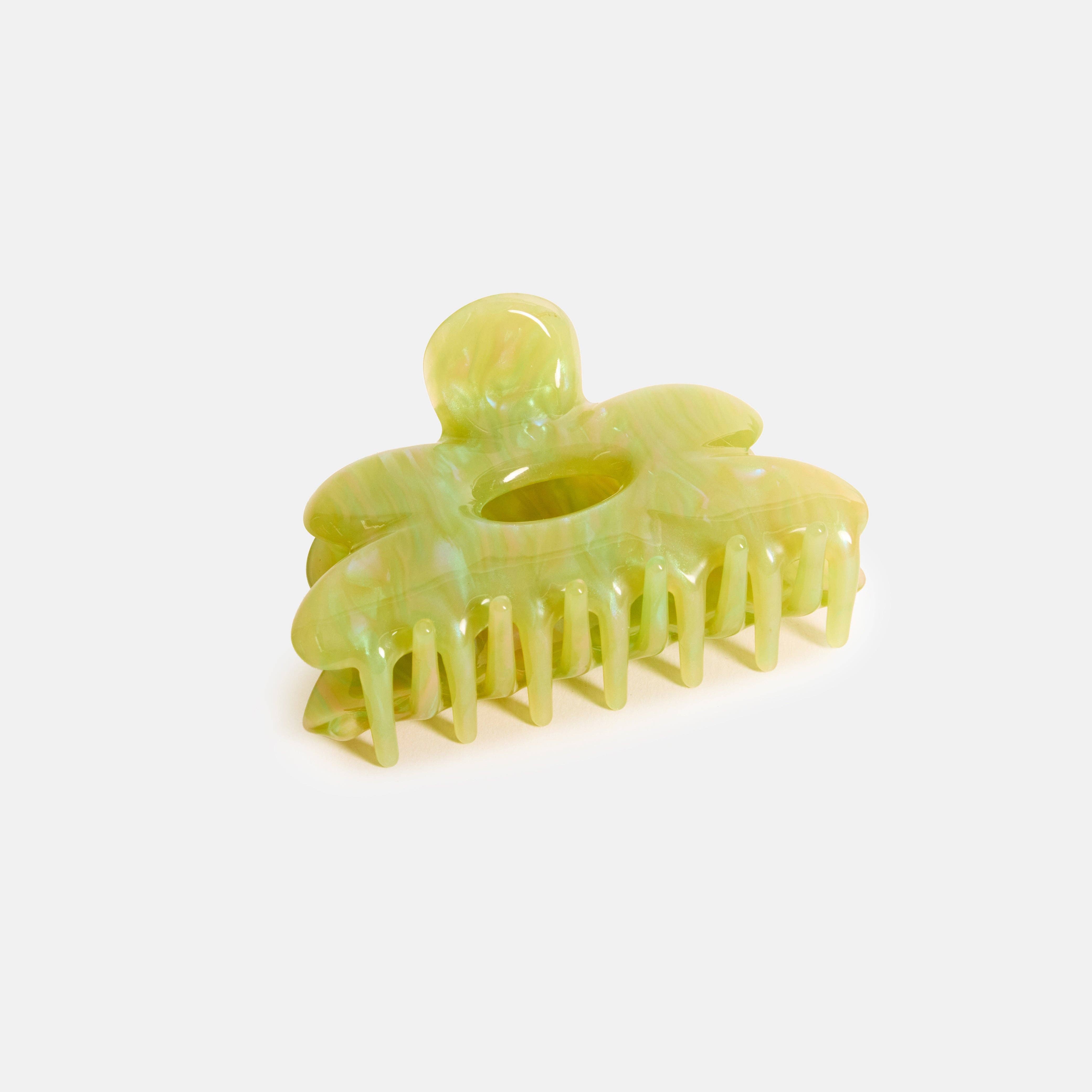 CHUNKS - Flower Claw in Jade Swirl
