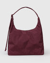 BAGGU - Nylon shoulder bag - Mahogany