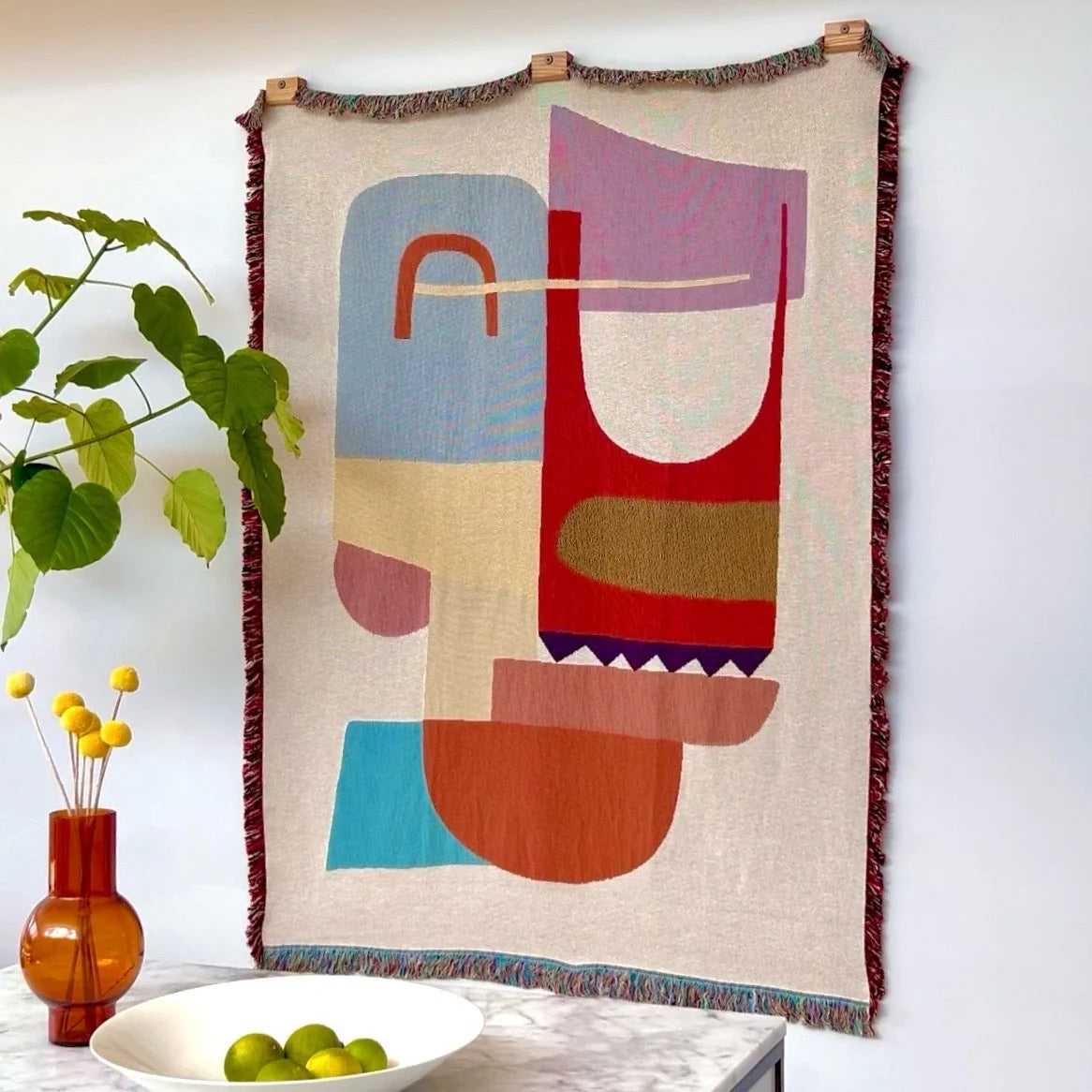 SLOW DOWN STUDIO - Blanket Hanger Clips - Beechwood (Set of 3)