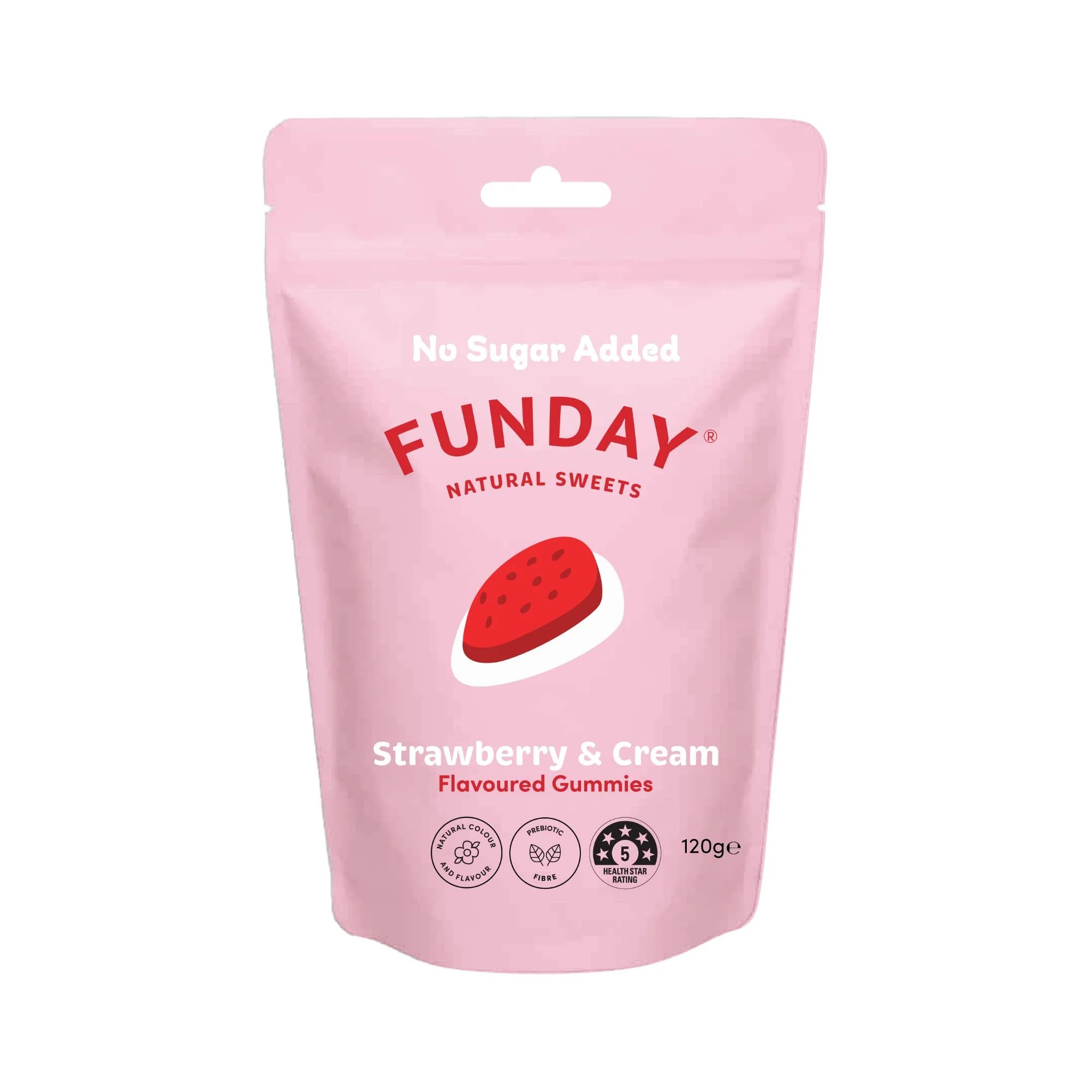 FUNDAY Strawberry & Cream Sharebag 120g