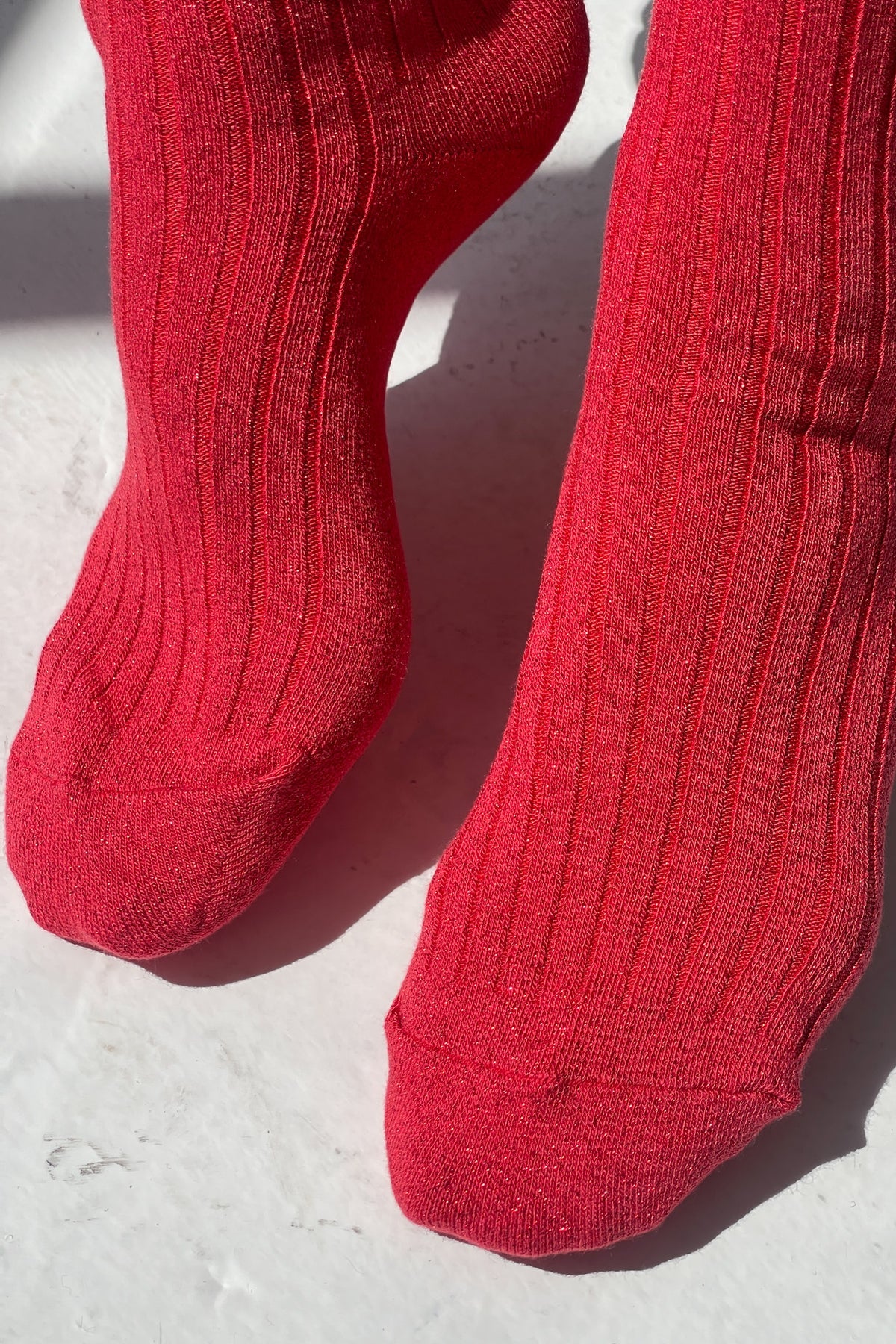 LE BON SHOPPE - Her Socks Lurex - Ruby Glitter
