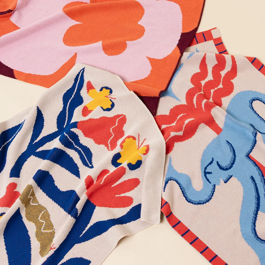 SLOW DOWN STUDIO - Papillons Mini Blanket