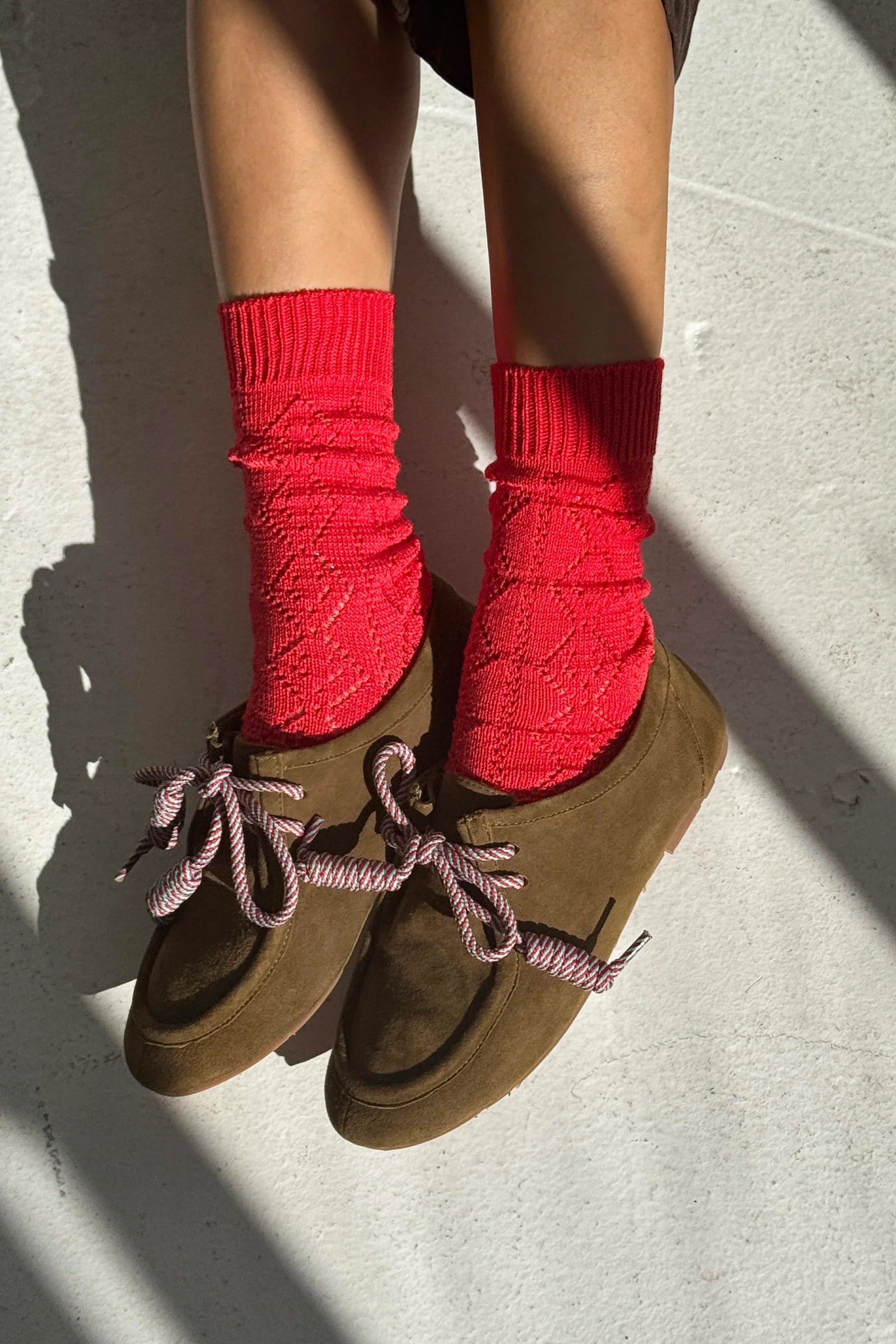 LE BON SHOPPE - Modal Eyelet - Poppy Red