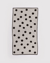 BAGGU - Bath Towel - Cream and Black Polka Dot