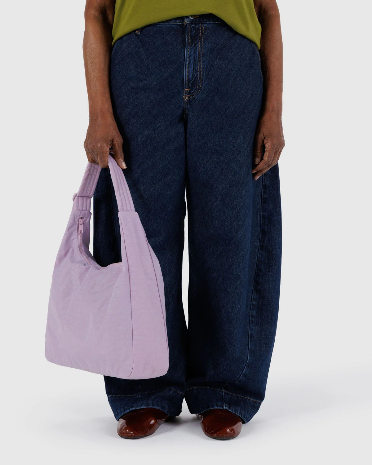 BAGGU - Nylon shoulder bag - Dusty Pink