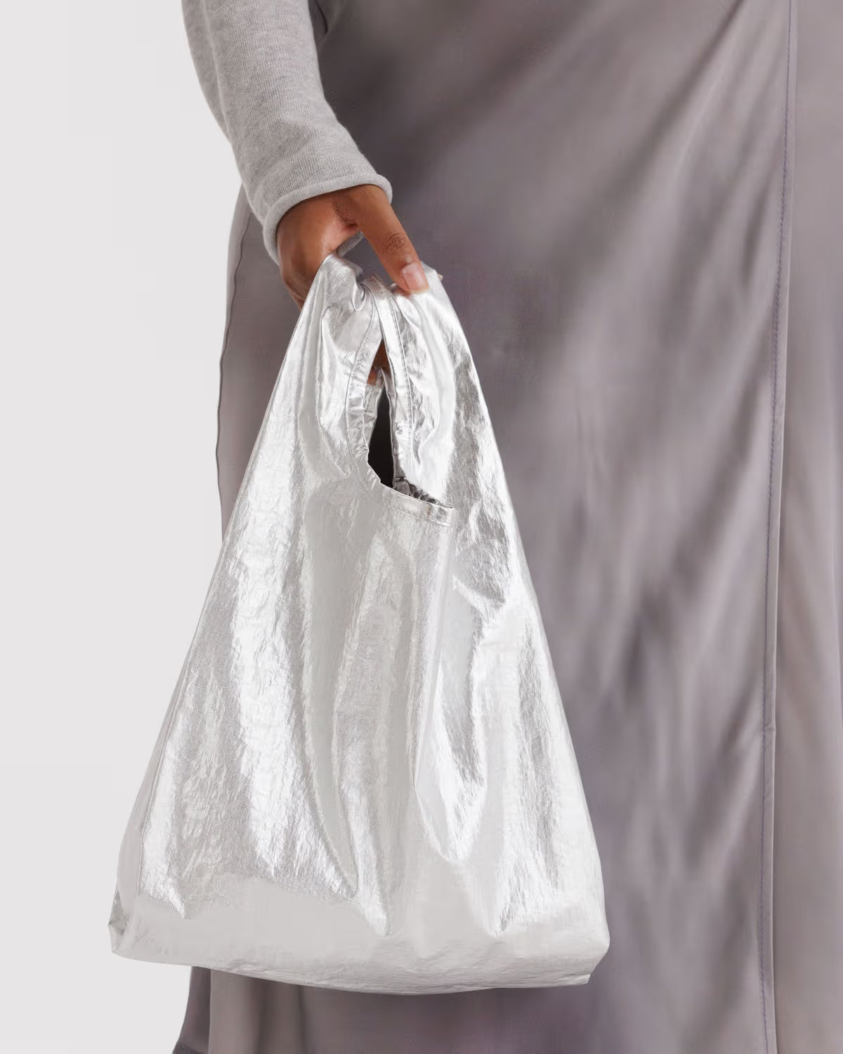 BAGGU - Baby Bag - Chrome Metallic