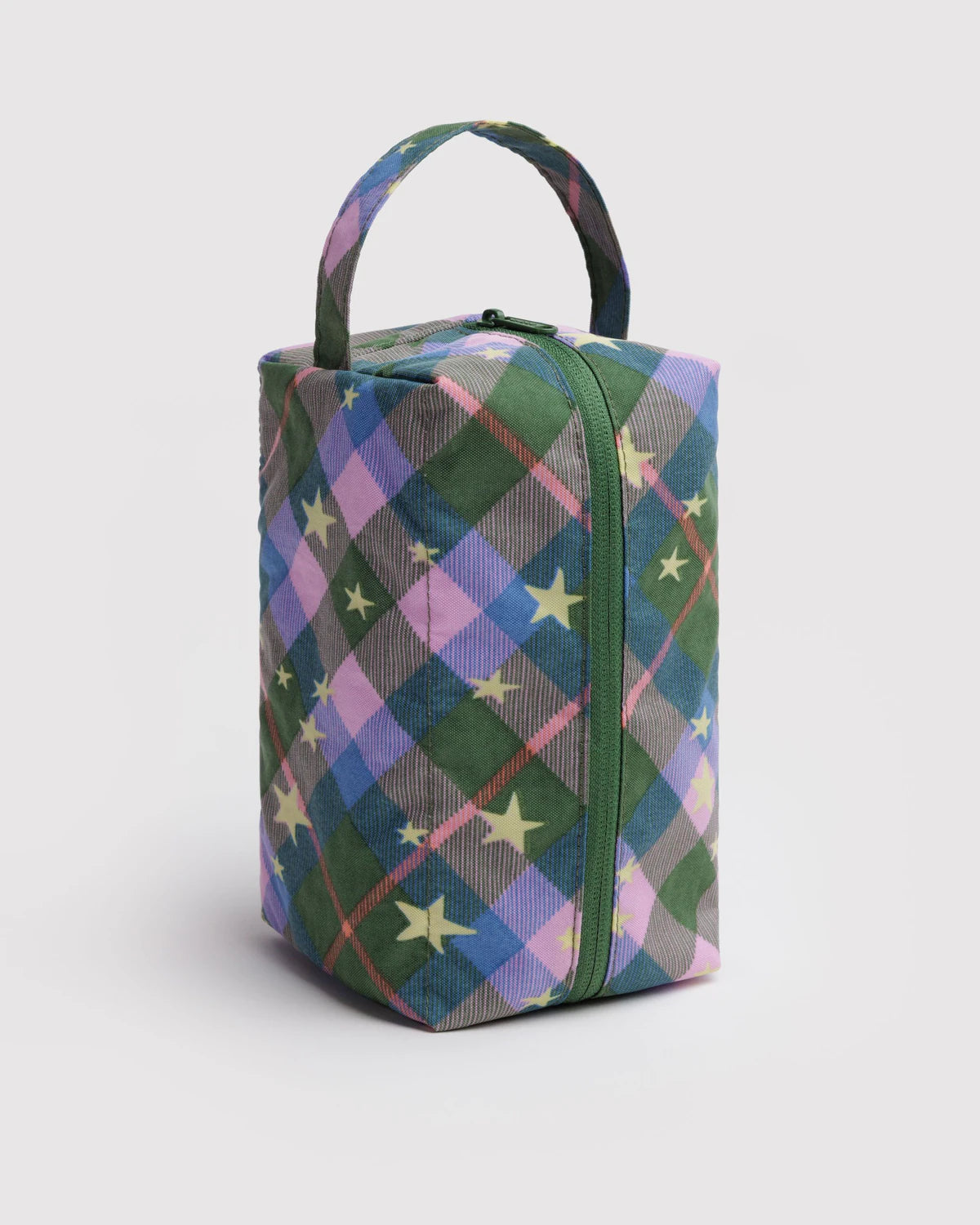 BAGGU Dopp Kit - Green Star Plaid