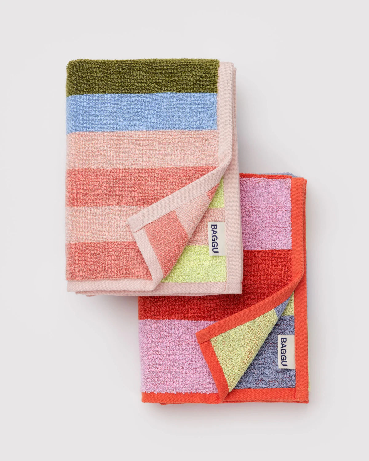 BAGGU - Hand Towel Set of 2 - Pool Stripe Mix