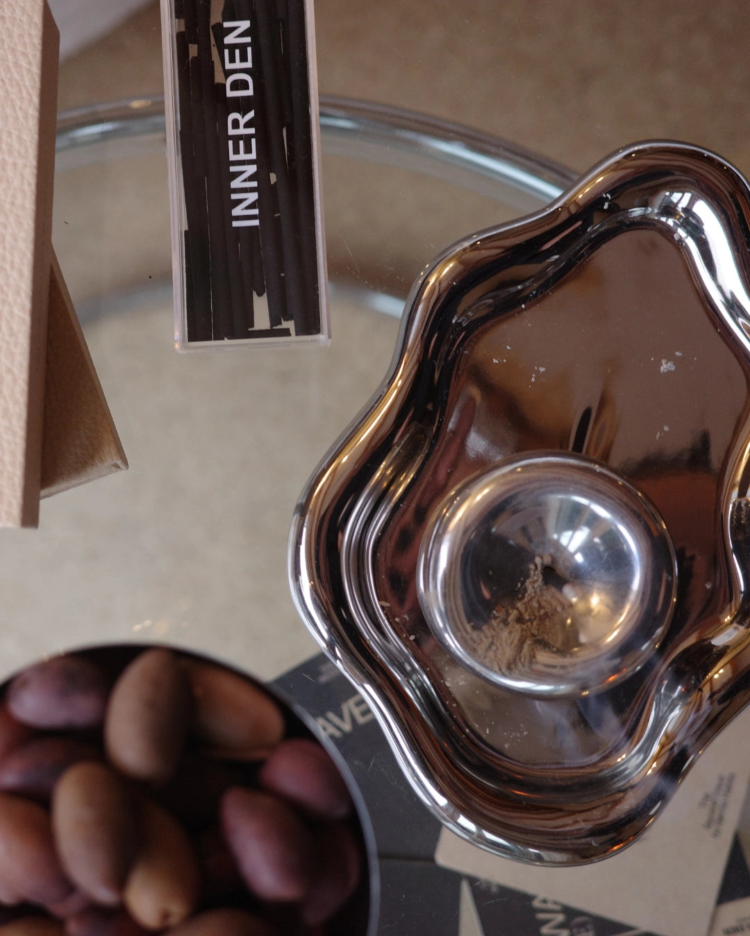 GENTLE HABITS - Chrome Incense Holder