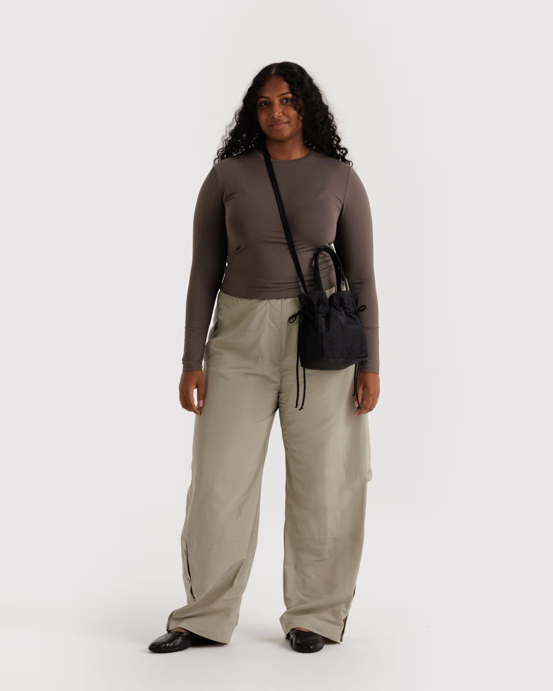 BAGGU - Nylon Drawstring Bag - Leopard